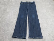 Converse One Star Women Boot Cut Jeans Five Pocket Mid Rise Blue Size 8