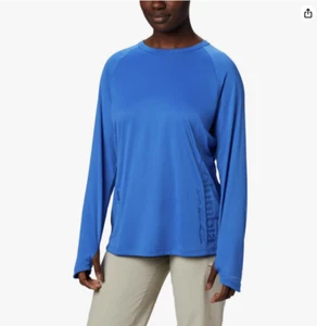 Columbia Women's Size S - Standard W PFG Buoy Knit LS, Vivid Blue - Picture 1 of 7