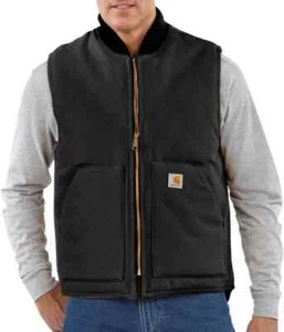 GILET UOMO CARHARTT 2XL NERO DUCT RN14806 NUOVO CON ETICHETTE (ATTACCATO) NUOVO CON ETICHETTE ATTACCATO - Foto 1 di 2
