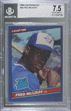 1986 Leaf Canadian Fred McGriff #28 BGS 7.5 Rookie