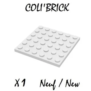Lego 3958 - 1x Brique Plaque / Brick Plate 6x6 - Blanc / White - NEUF NEW - Imagen 1 de 1