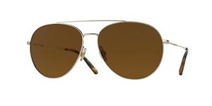 OLIVER PEOPLES OV1286S 503557 Airdale Soft Gold True Brown 61 m Men's Sunglasses