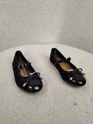 American Eagle Niñas Zapatos Planos 11.5 Negro Encaje Mary Jane Zapatos Planos Cómodos Foto 1 de 4