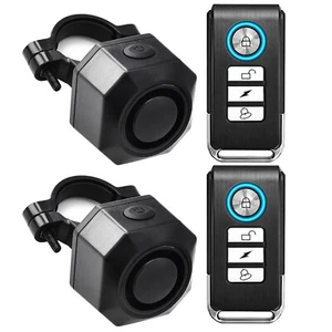 2 Set Mobility Bike Motorhome Anti Thief Security Alarm Panic Bell Waterproof US - Picture 1 of 12