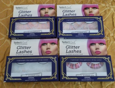 Select Lash Dramatic Lashes Glitter 4 Pack Set Cosplay Costume Lashes - Image 1 of 4
