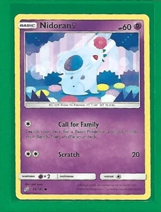 Pokémon TCG SM-Team Up Nidoran F #54/181 Regular Common - Picture 1 of 2