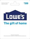 LOWES GIFT CARD 200 100 50 HOME RENOVATION REPAIR CONTRACTOR MOM DAD PHYSICAL