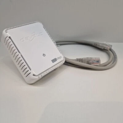 DEVOLO 9100 POWERLINE DLAN 500 DUO ADD-ON NON-WIFI ADAPTER, 2 LAN PORTS MT2740 - Image 1 of 4