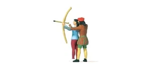 PR28219 Preiser OO/HO Scale Archery (2) Figures - Picture 1 of 1