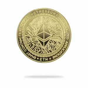Cryptochips | Ethereum 2021 (ETH) physische Kryptomünze - Bild 1 von 6