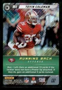 2020 Panini Five Common Foil #C62 Tevin Coleman - Picture 1 of 2
