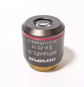 Olympus MPlan FL N 5x/ 0,15 oo/-/FN26.5, obiektyw mikroskopu, RMS, UIS2 - Zdjęcie 1 z 2