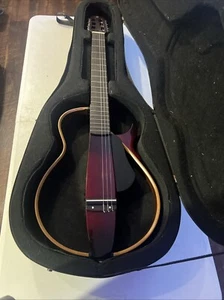 YAMAHA SLG200N CRB Silent Acoustic Guitar Translucent Redwood - Picture 1 of 9