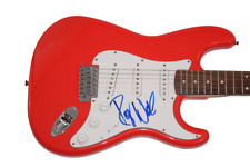 ROGER WATERS SIGNED AUTOGRAPH RED FENDER ELECTRIC GUITAR PINK FLOYD THE WALL JSA