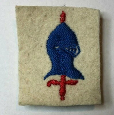 WW2 56th Armoured Division London woven Formation Badge  - Image 1 of 4