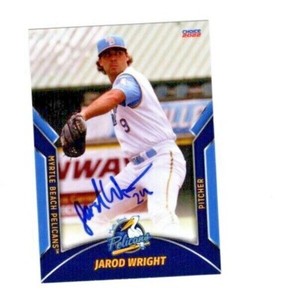 Jarod Wright signed autograph 2022 Myrtle Beach Cubs baseball card Arlington TN!