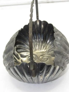 Antique Derby Silver Plate Shell Basket (309.6g) - Picture 1 of 7