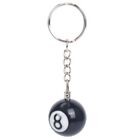 2x billiard ball key chain key  happy No. 8 F4G1h