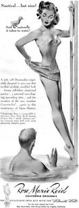 Rose Marie Reid Badeanzüge FRITZ WILLIS California Original CONVERTA-BH 1950 Ad - Bild 1 von 1