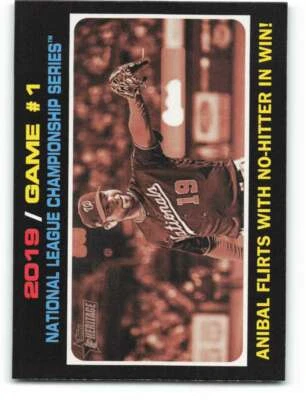 2020 Heritage #202 Anibal Sanchez near no-no NM-MT - Image 1 of 2