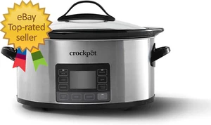 Mytime Technology 6 Quart Programmable Slow Cooker and Food Warmer with Digital - Picture 1 of 7