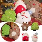 Dessin animé animaux poupées oreiller velours père Noël arbre de Noël cerf de Noël bonhomme de neige