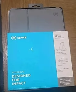 NIP SPECK BRAND STYLEFOLIO IPAD CASE STAND GRAY 2019/2020 ADJUSTABLE VIEWING - Picture 1 of 3
