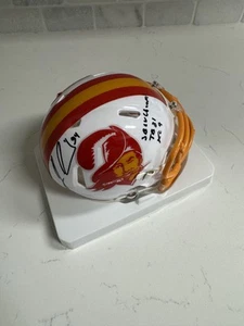 Mini casco LAVONTE DAVID Buccaneers AUTO FIRMATO SB LV CHAMPS TB 31 KC 9 JSA - Foto 1 di 5