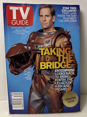 TV Guide Aug 25–31, 2001 Scott Bakula Solo Cover Star Trek Enterprise - Image 1 of 4