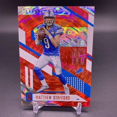 #/15! 🚨2017 PANINI UNPARALLELED MATTHEW STAFFORD Detroit Lions Red Foil #127 - Image 1 of 2