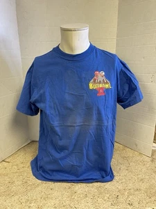 Vintage 1990 Bud Bowl Shirt II Budweiser VS Bud Light Single Stitch USA XL Blau - Bild 1 von 14