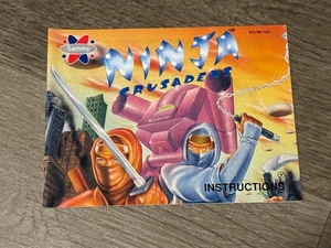 Ninja Crusaders Instruction Manual Only Nintendo Nes Authentic - Picture 1 of 3