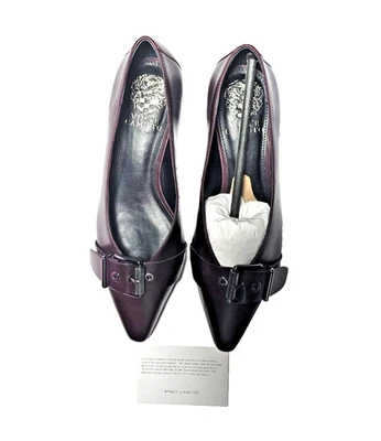 Mocasines planos Vince Camuto VC-MEGDELE 5,5 M Petit Sirah cuero de becerro nuevos con caja. Foto 1 de 4