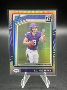 2024 Panini Donruss Optic JJ McCarthy Silver Prizm Holo Rated Rookie RC #235 - Picture 1 of 2