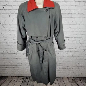VTG Cyclone Grey Removable Wool Blend Liner Belted Buttoned Peacoat Size 4 - Picture 1 of 23