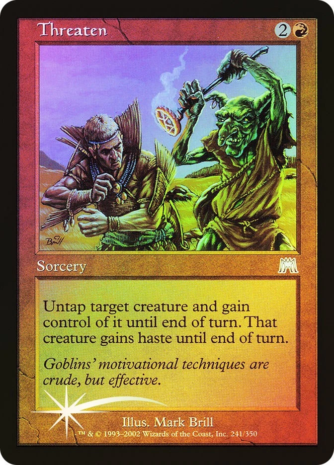 MTG FOIL Threaten  - Onslaught #241 - Image 1 of 1