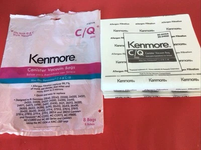 Kenmore Q/C 50104 bote aspiradora (13) bolsas limpiadoras nueva filtración de alérgenos Foto 1 de 2