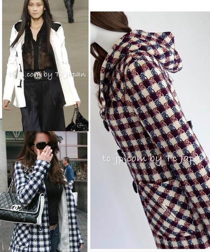 Cappotto Borsone Lana Cappuccio Rosso Panna Chanel 920.000