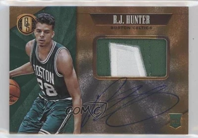 2015-16 Panini Gold Standard Jersey Prime Jumbo AU /25 RJ Hunter Rookie Auto RC - Image 1 of 2