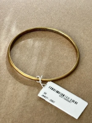 🆕 Brazalete Brazalete Cónico Kendra Scott - Tono Oro Amarillo Mate, No Ajustable Foto 1 de 4