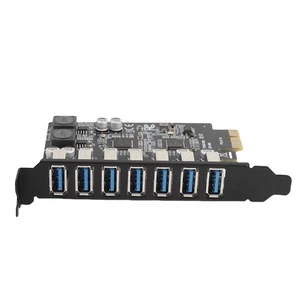 PCIe Expansion Card 7 Ports PCIE Expansion Card Plug And Play For Keyboards - Afbeelding 1 van 24