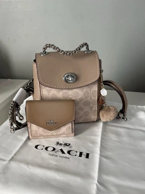 Рюкзак-трансформер Coach Parker 16 дюймов фирменный и соответствующий бумажник - Изображение 1 из 4