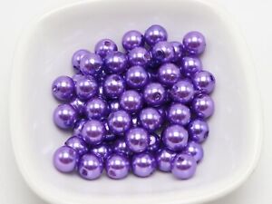 200 Pcs 8mm Plastic Faux Pearl Round Beads Imitation Pearl Color For Choice