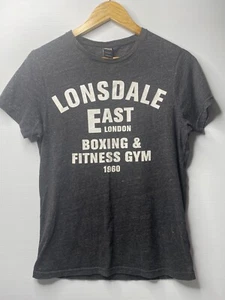 Lonsdale Womens Size XSMALL Crew Neck Short Sleeve T Shirt Relaxed Cotton - Picture 1 of 13