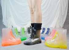 transparent combat boots