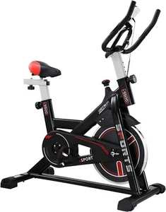 Exercise Bike Stationary Spin Bicycle Indoor Cycling Trainer Home Gym Workout Pe - Picture 1 of 7