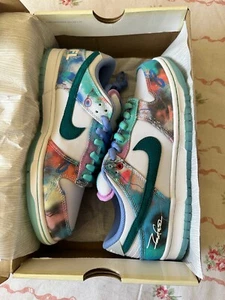 Nike Futura Laboratories x Dunk SB Low Bleached Aqua UK 7.5 - Picture 1 of 6