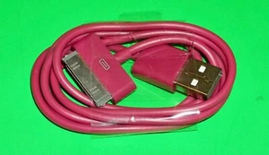 APPLE IPOD IPAD 1 2 IPHONE 3 3G 3GS 4 4S ROSE CONNECTEUR 30 BROCHES VERS CÂBLE USB # 2* - Photo 1 sur 1