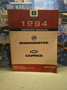 1994 Buick Roadmaster Chevrolet Caprice Service Manual.Book 2 Only. (20JG) - Imagen 1 de 1