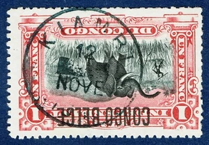 [st1620] BELGIAN CONGO used in KATANGA 1912-21 Scott#37 with cancel "KIAMBI" - Picture 1 of 2